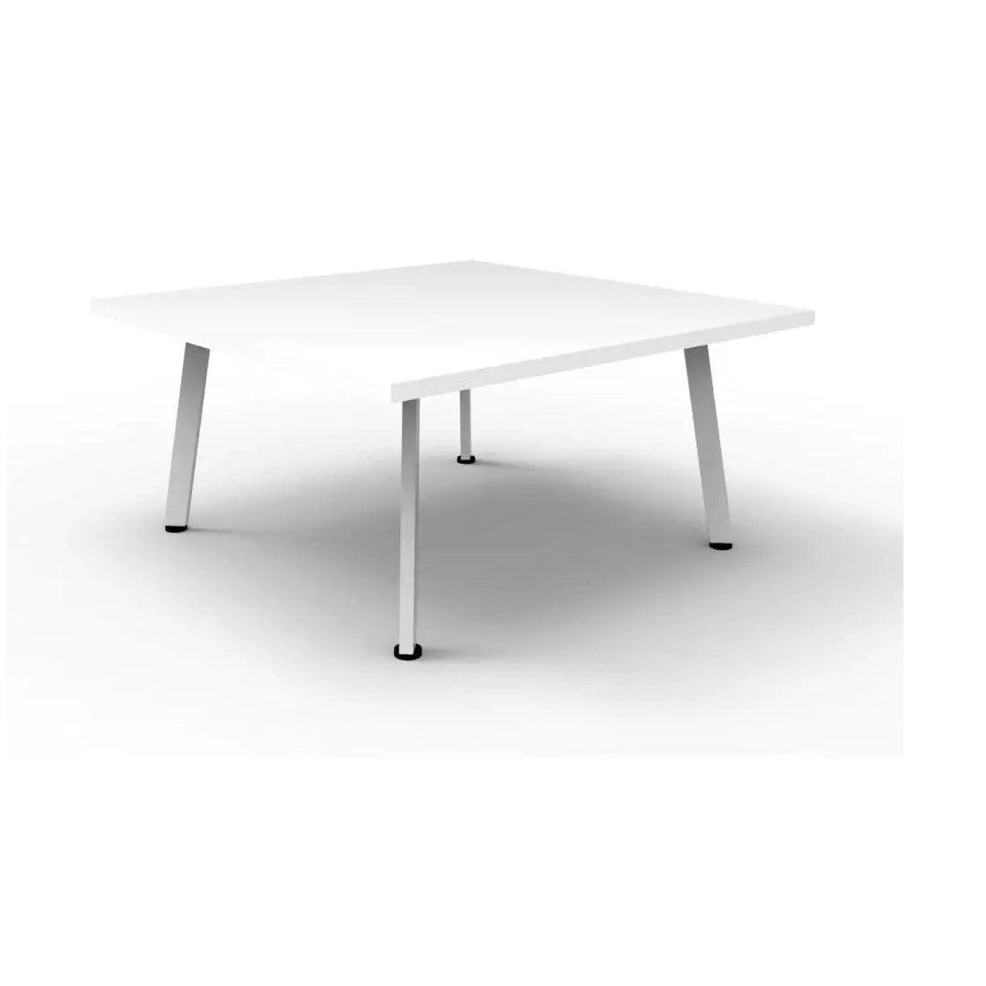 Eternity Coffee Table 900x900 White White Powdercoat