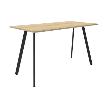 Eternity High Bar Leaner 1500x750 Natural Oak Black Powdercoat