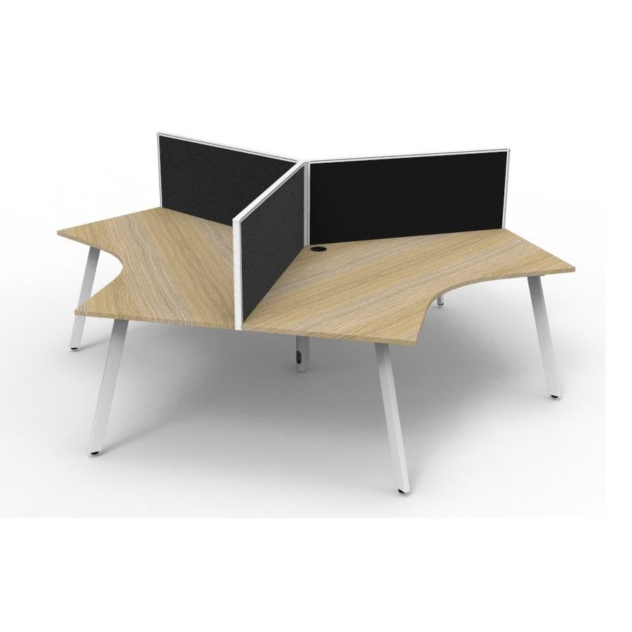 Eternity Leg 120 Degree Workstations - 6