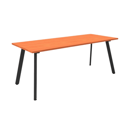 Eternity Meeting Table 1500x750 / Cherry / Black Powdercoat