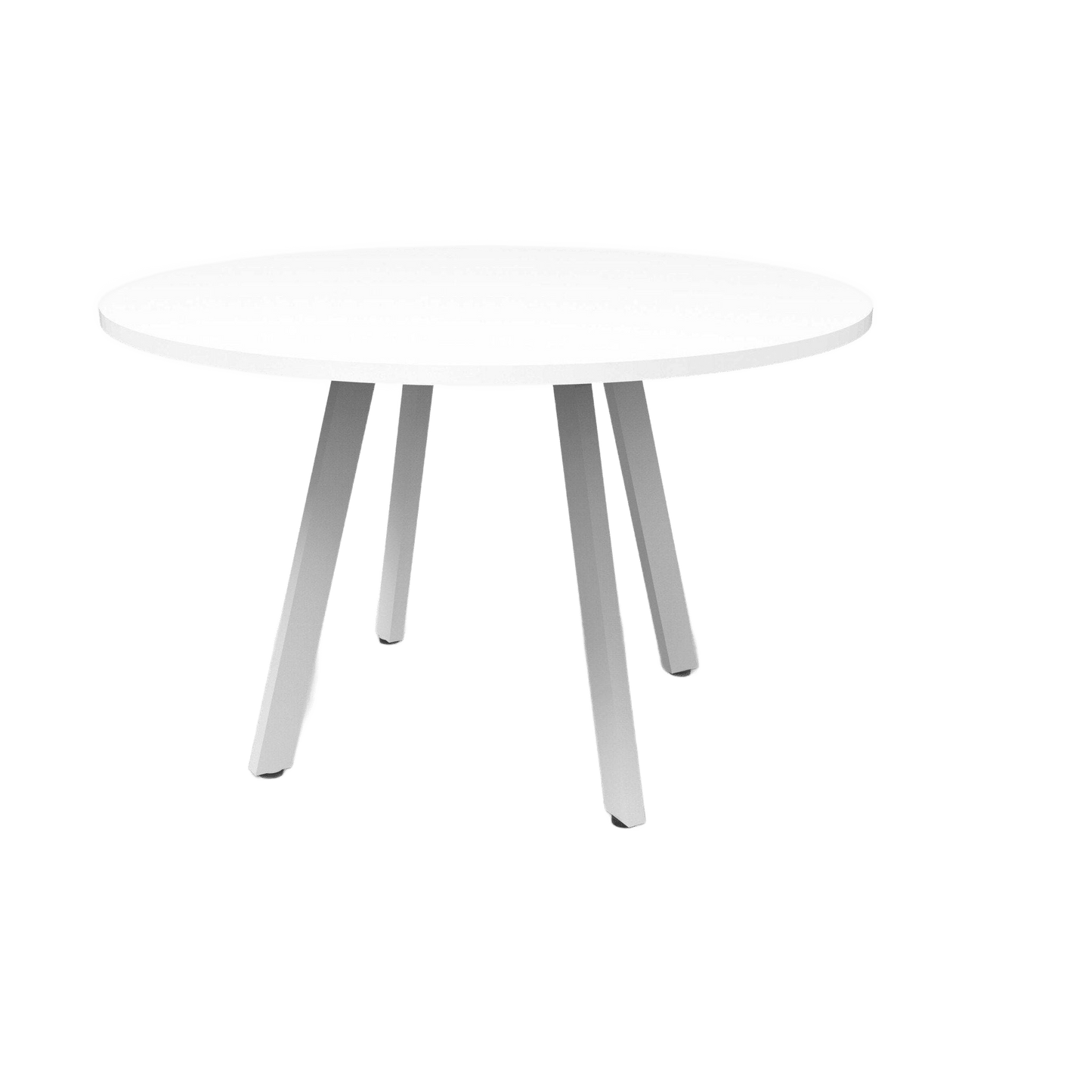 Eternity Small Meeting Table 900x900 / White / White Powdercoat