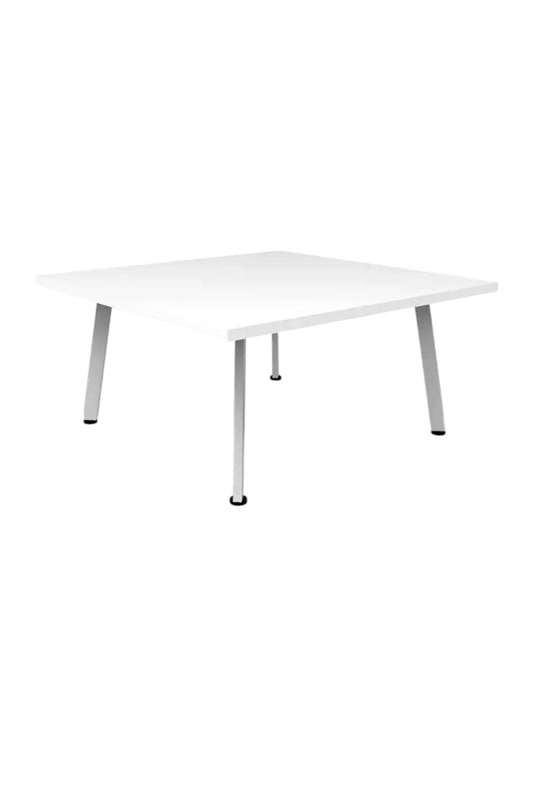 Eternity Square Coffee Table White White Powdercoat
