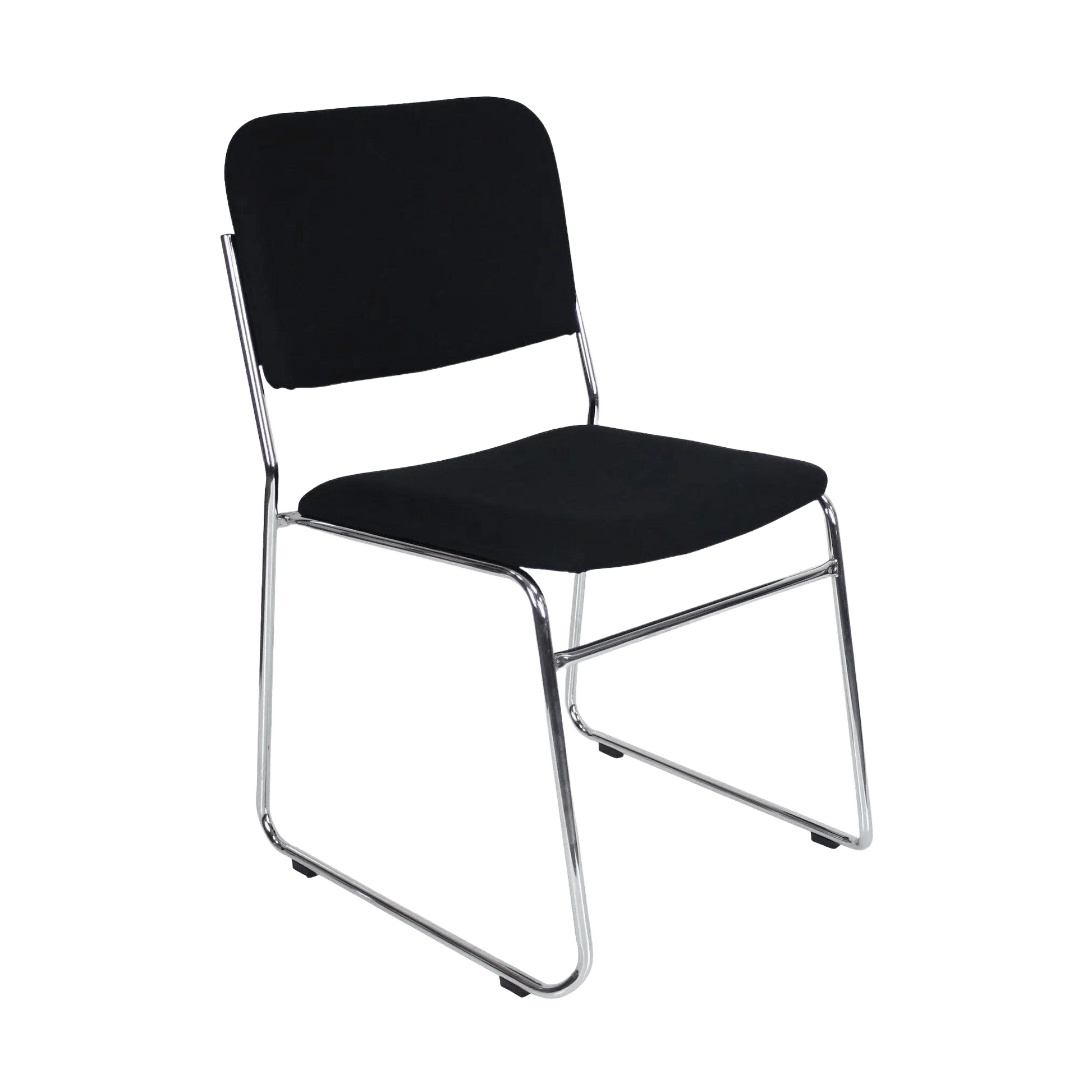 Evo Visitor Chair Black Fabric - Office Furniture Company