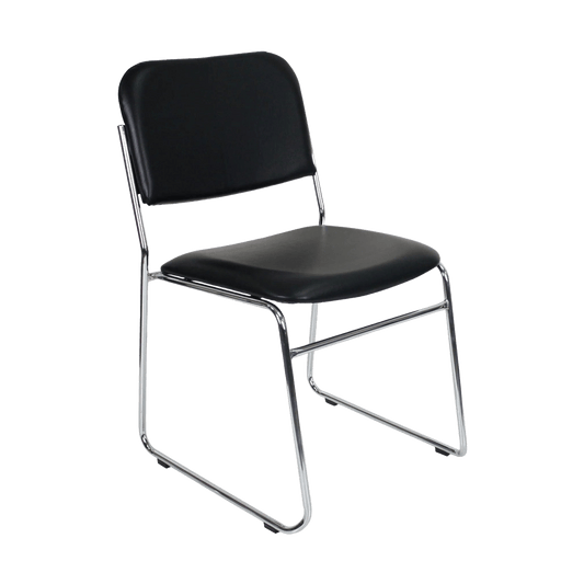 Evo Visitor Chair Black PU - Office Furniture Company
