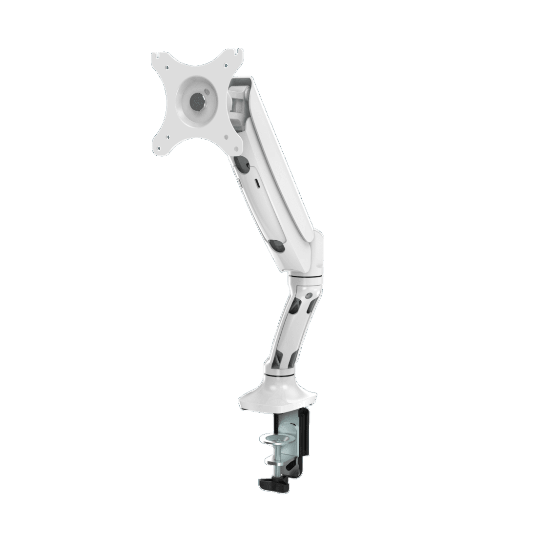 Executive Gas Spring Single Monitor Arm White
