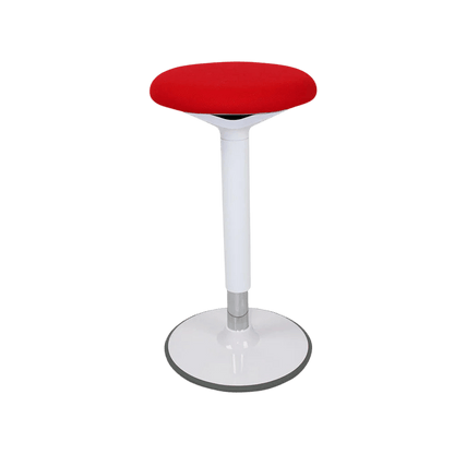 Fangle Red Padded Stool 620 - 710mm No Casters