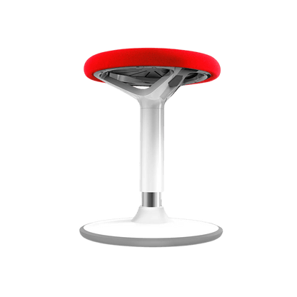 Fangle Red Padded Stool 620 - 710mm No Casters