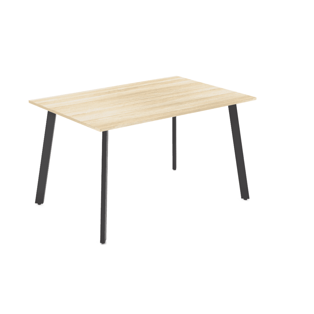Flare Bar Leaner 1200 X 750 Black New Oak Melamine - Office Furniture Company