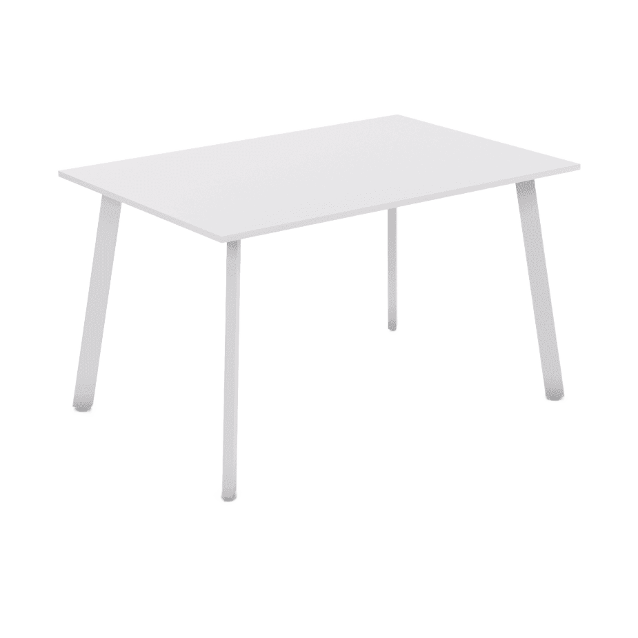 Flare Bar Leaner 1200 X 750 White Arctic White - Office Furniture Company