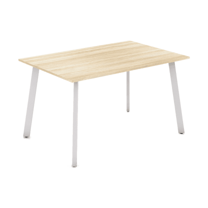 Flare Bar Leaner 1500 X 750 White New Oak Melamine - Office Furniture Company