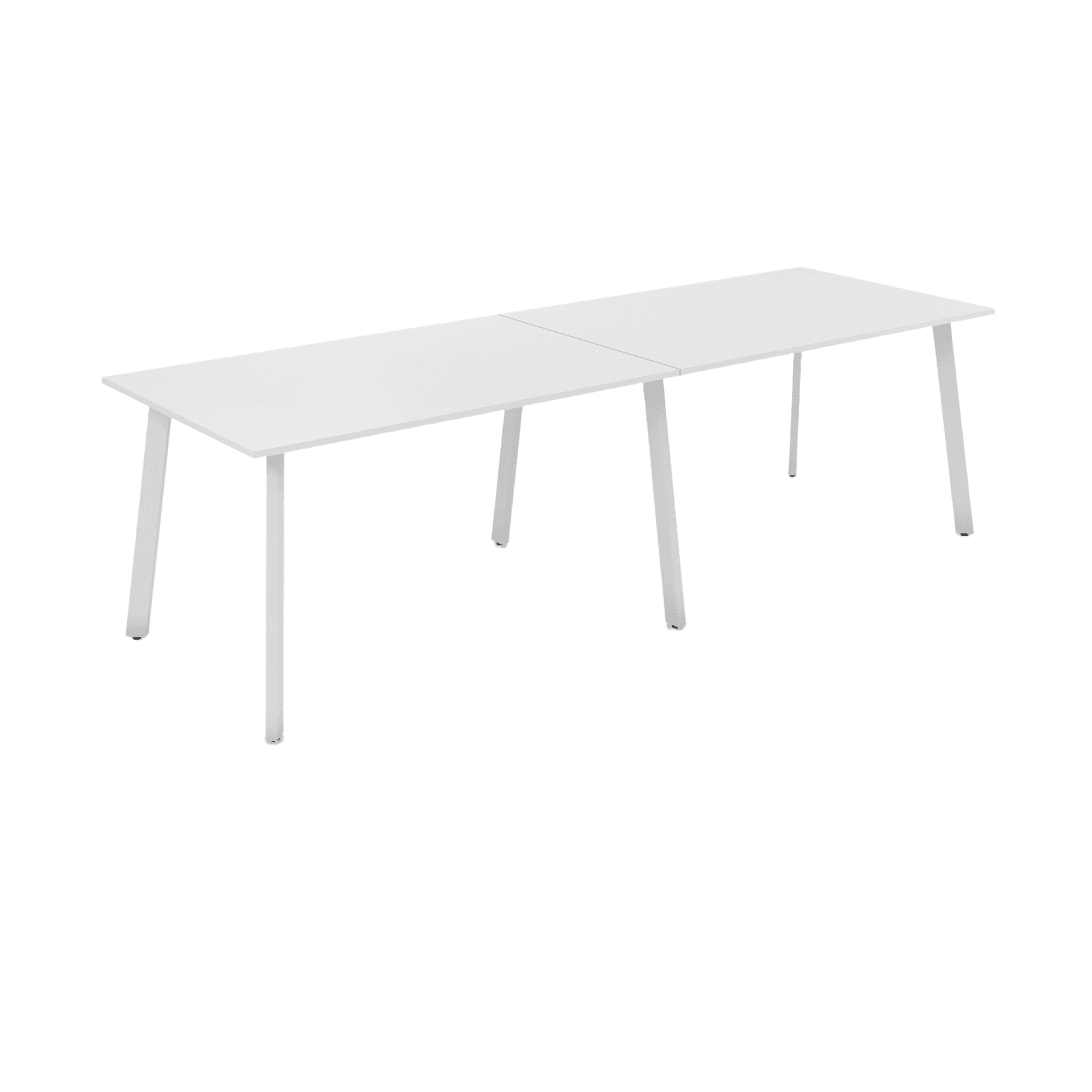 Flare Bar Leaner 1800 X 1200 White Arctic White - Office Furniture Company