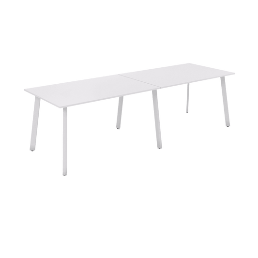Flare Bar Leaner 1800 X 1200 White Arctic White - Office Furniture Company