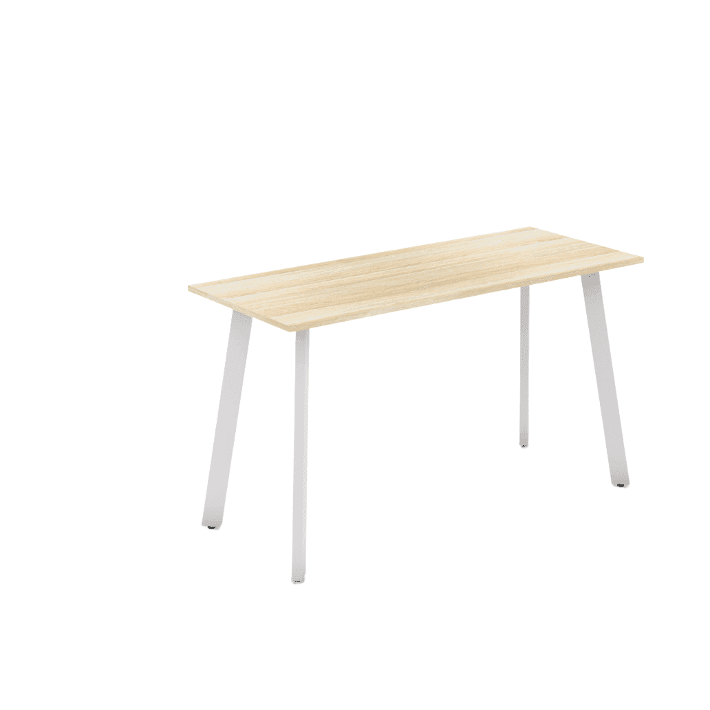 Flare Bar Leaner 1800 X 750 Black Arctic White - Office Furniture Company