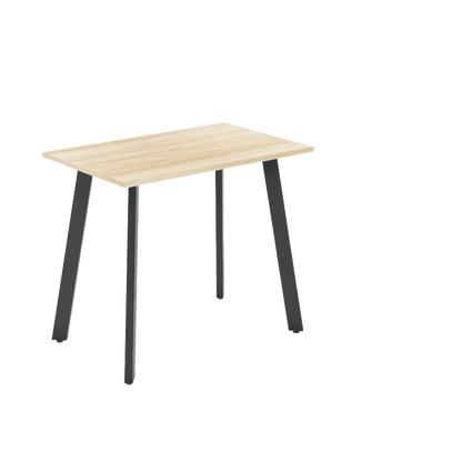 Flare Bar Leaner 1800 X 750 Black New Oak Melamine - Office Furniture Company