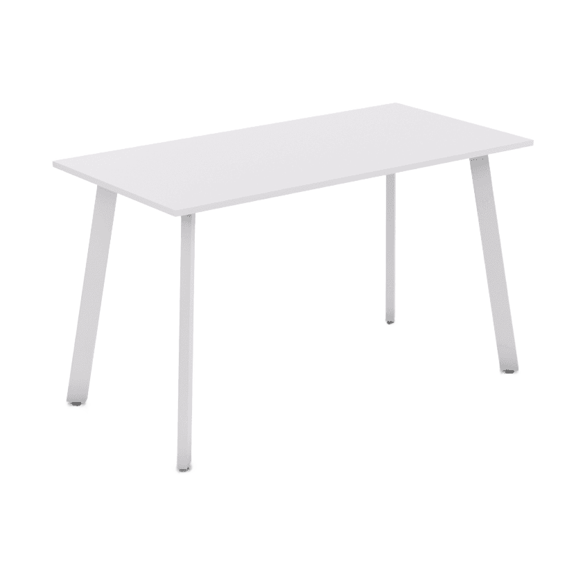 Flare Bar Leaner 1800 X 750 White New Oak Melamine - Office Furniture Company