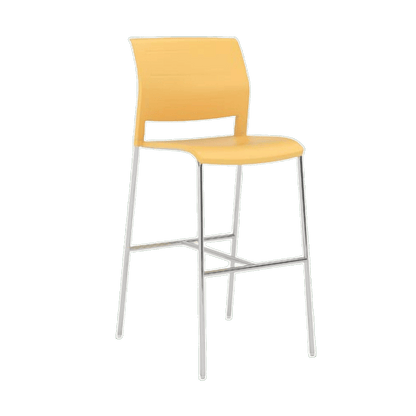 Game Office Bar Stool Moulded Plastic Daffodil - Office Furniture Company