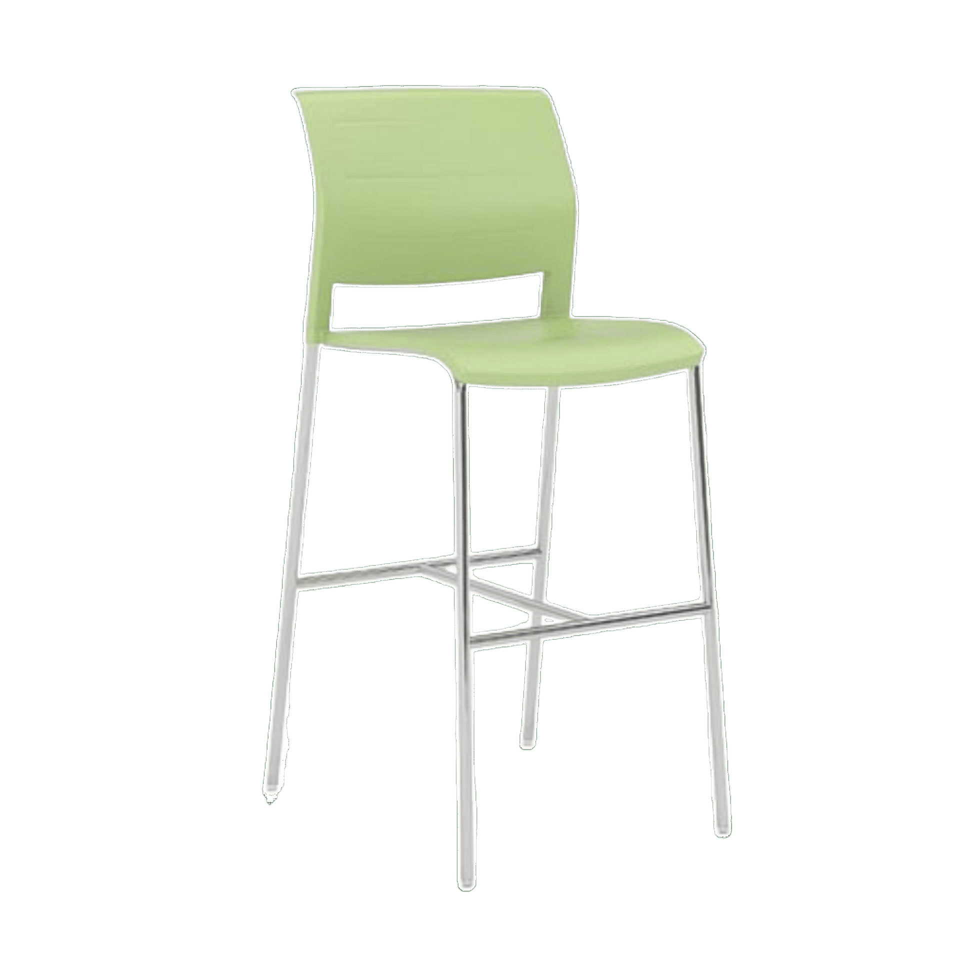 Game Office Bar Stool Moulded Plastic Pistachio - Office Furniture Company
