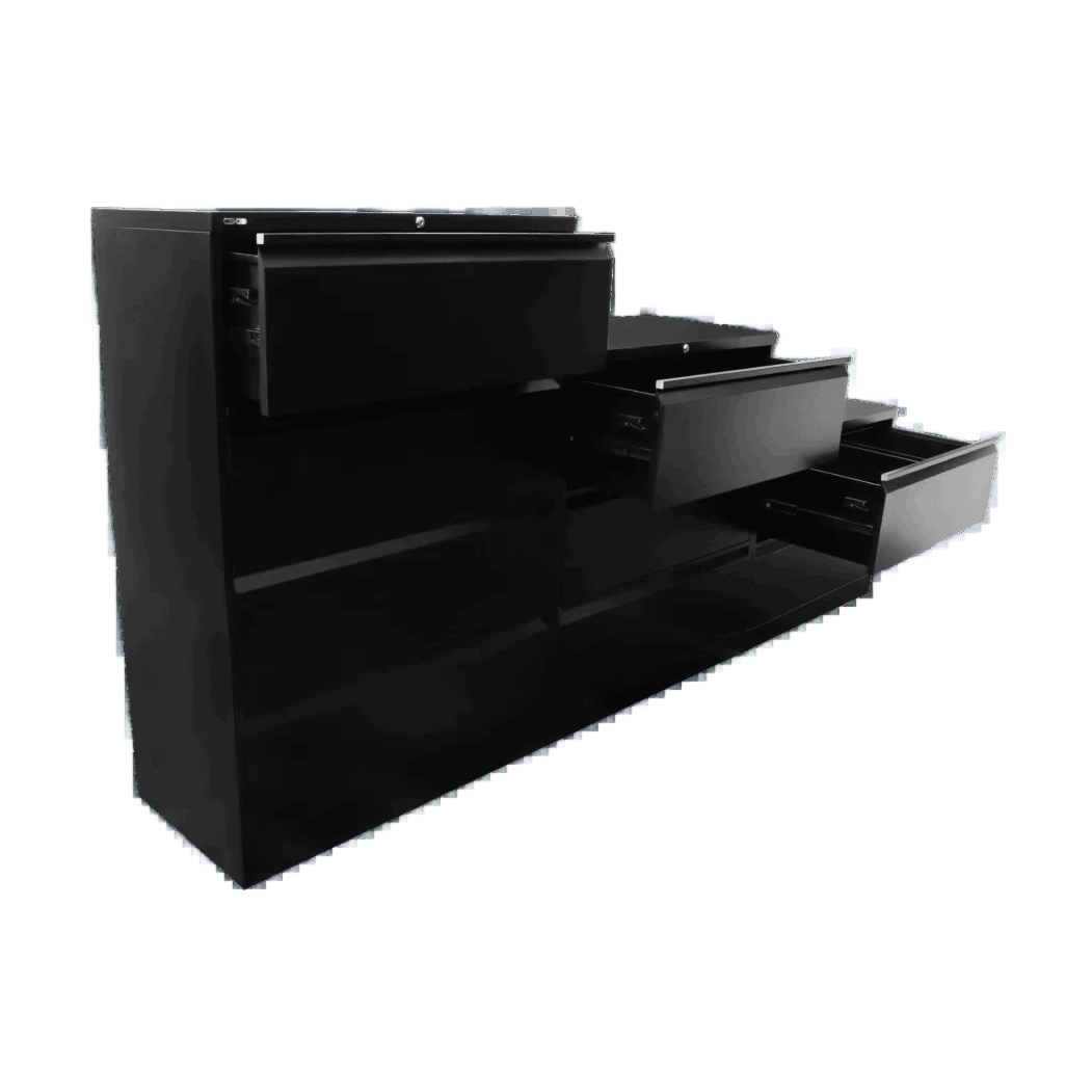 Go Lateral Filing Cabinet 2 Drawer 705H Black - Office Furniture Company