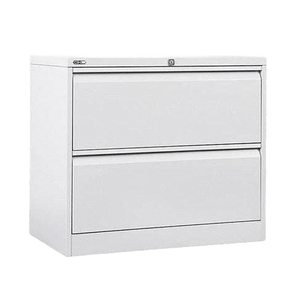 Go Lateral Filing Cabinet 2 Drawer 705H White - Office Furniture Company