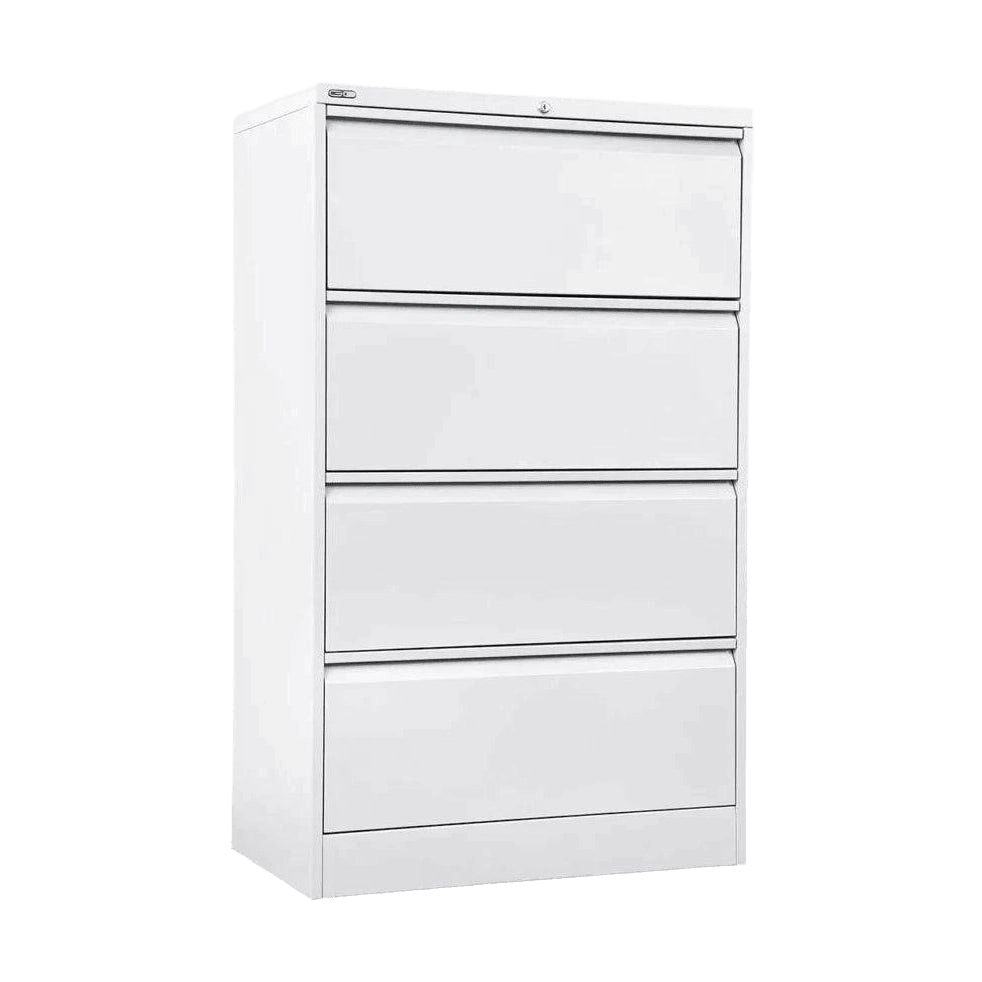 Go Lateral Filing Cabinet 4 Drawer 1321 H White - Office Furniture Company