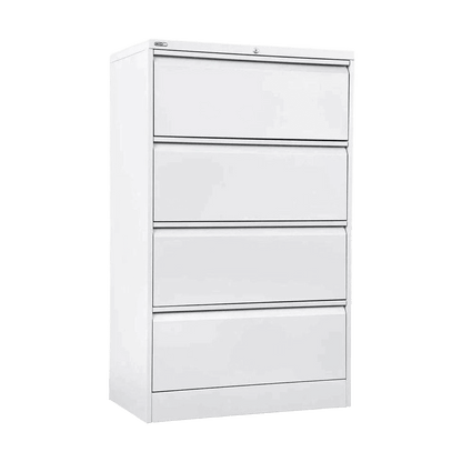 Go Lateral Filing Cabinet 4 Drawer 1321 H White - Office Furniture Company
