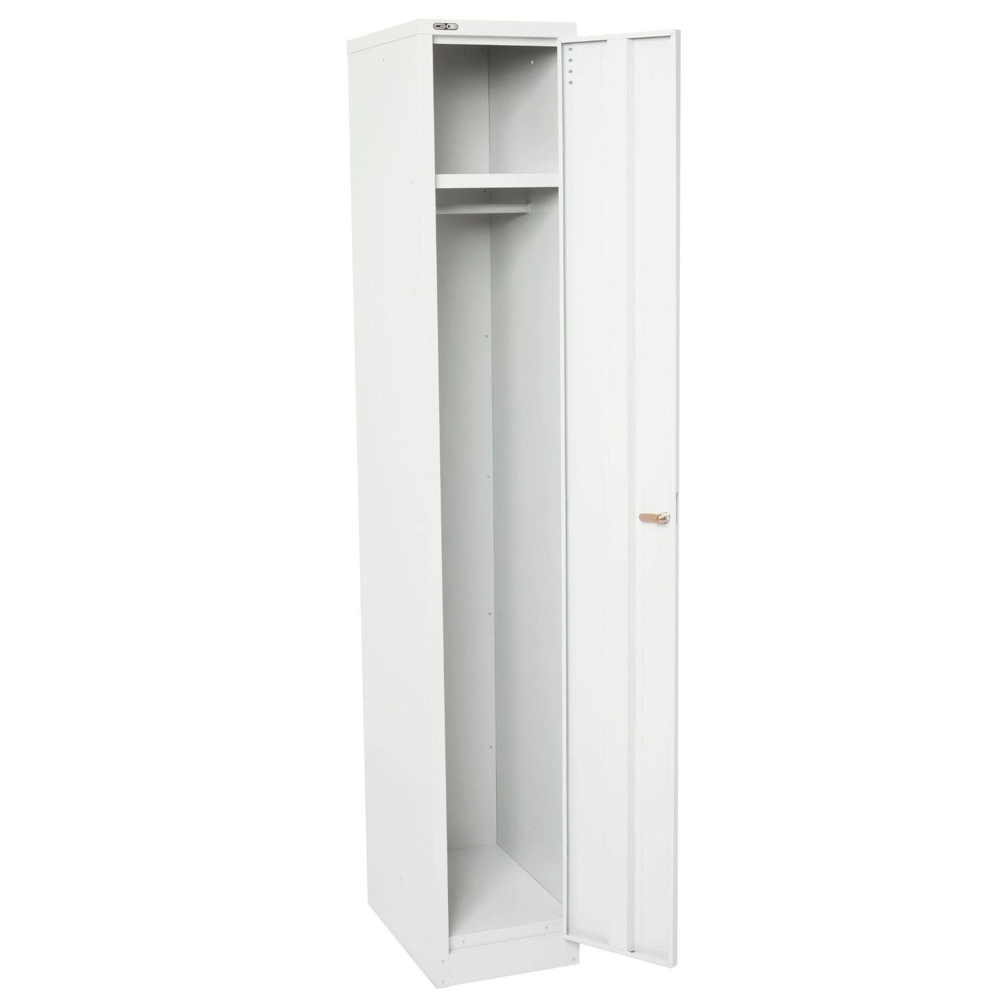 Go Single Door Steel Locker in Silver Grey - Office Furniture Company 