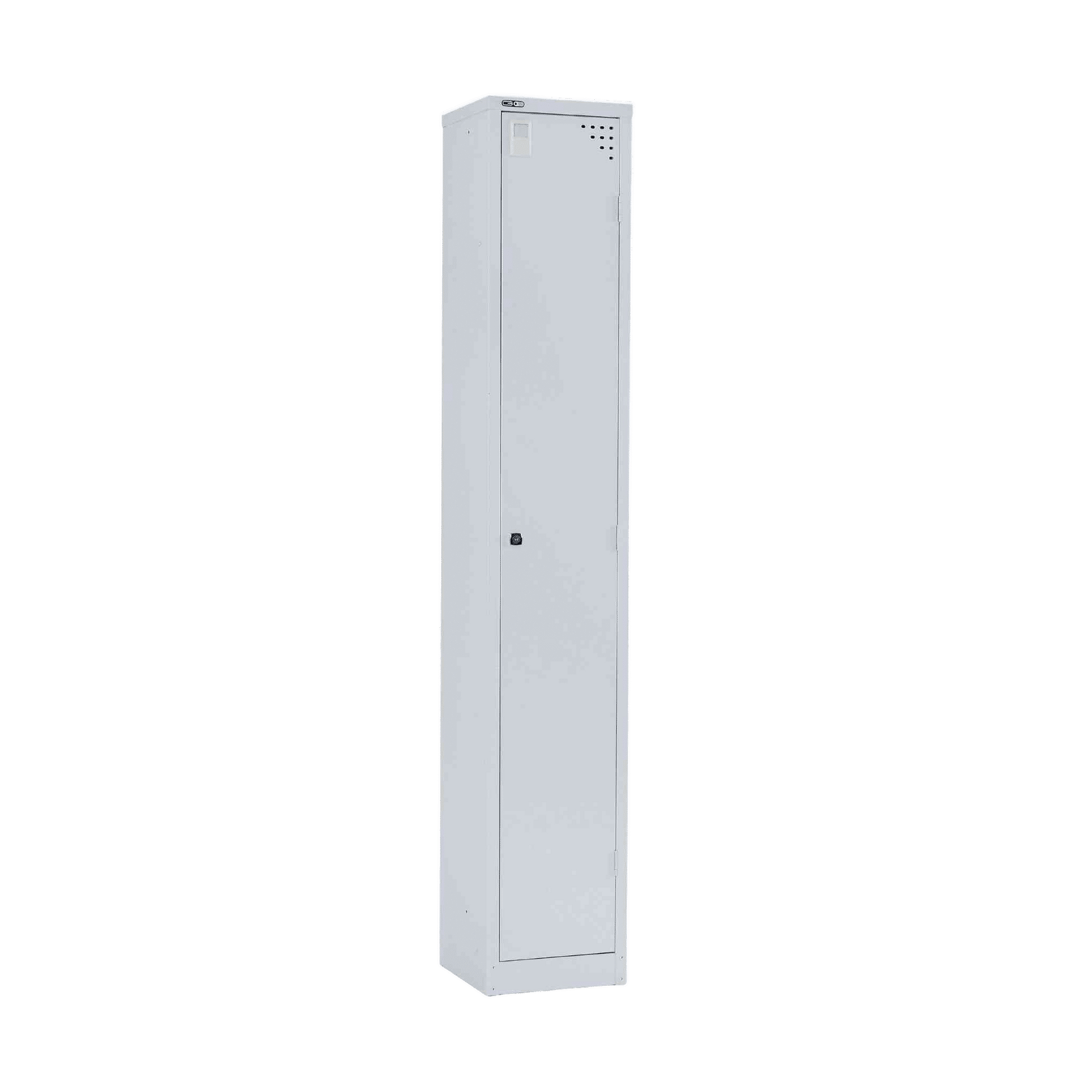 Go Single Door Steel Locker in Silver Grey 305w