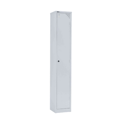Go Single Door Steel Locker in Silver Grey 305w