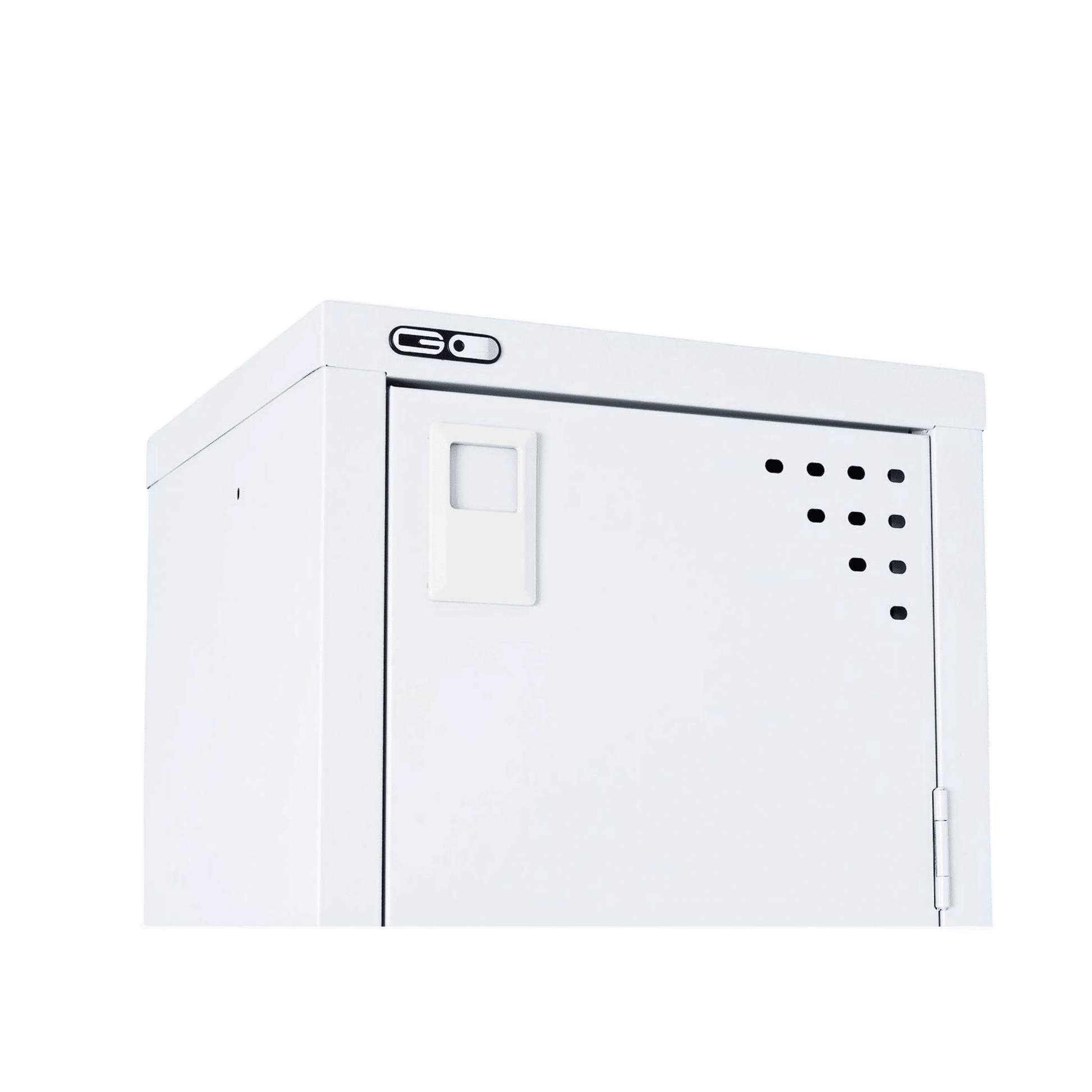 Go Single Door Steel Locker in White