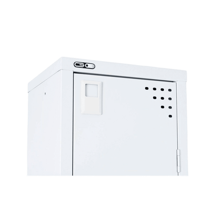 Go Single Door Steel Locker in White