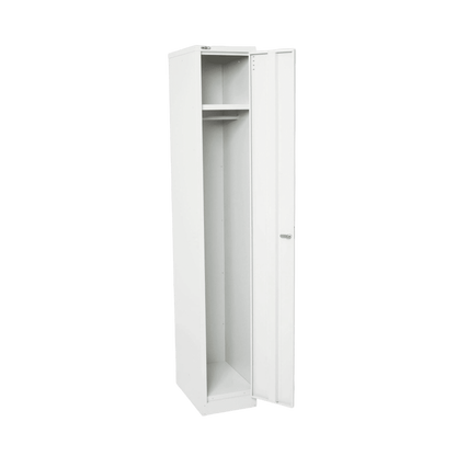 Go Single Door Steel Locker in White