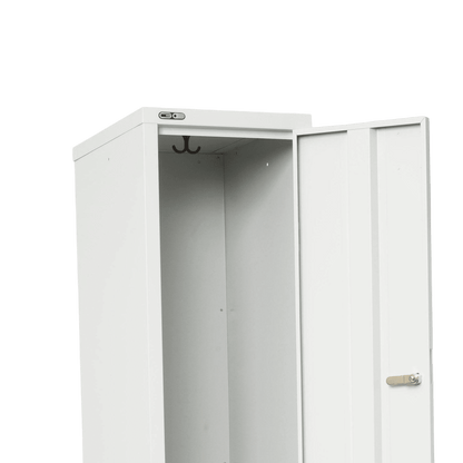 Go Single Door Steel Locker in White