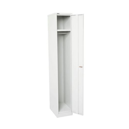 Go Single Door Steel Locker in White - Office Furniture Company