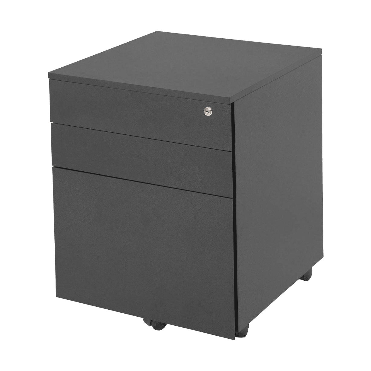Go Steel Mobile Pedestal Graphite Ripple - Office Furniture Company