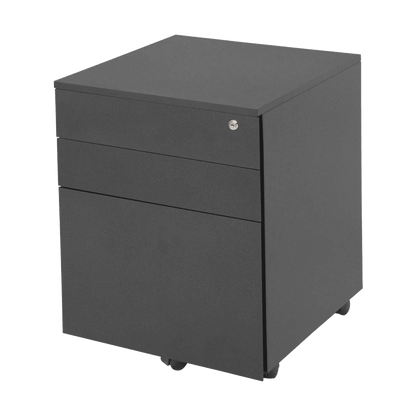 Go Steel Mobile Pedestal Graphite Ripple - Office Furniture Company