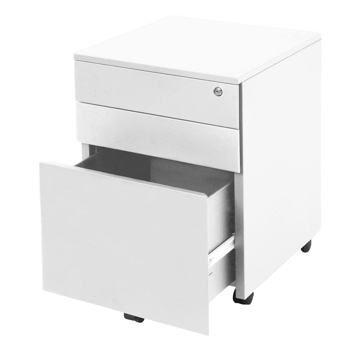 Go Steel Mobile Pedestal Graphite Ripple - Office Furniture Company
