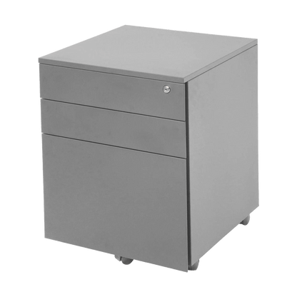 Go Steel Mobile Pedestal Silver - Office Furniture Company