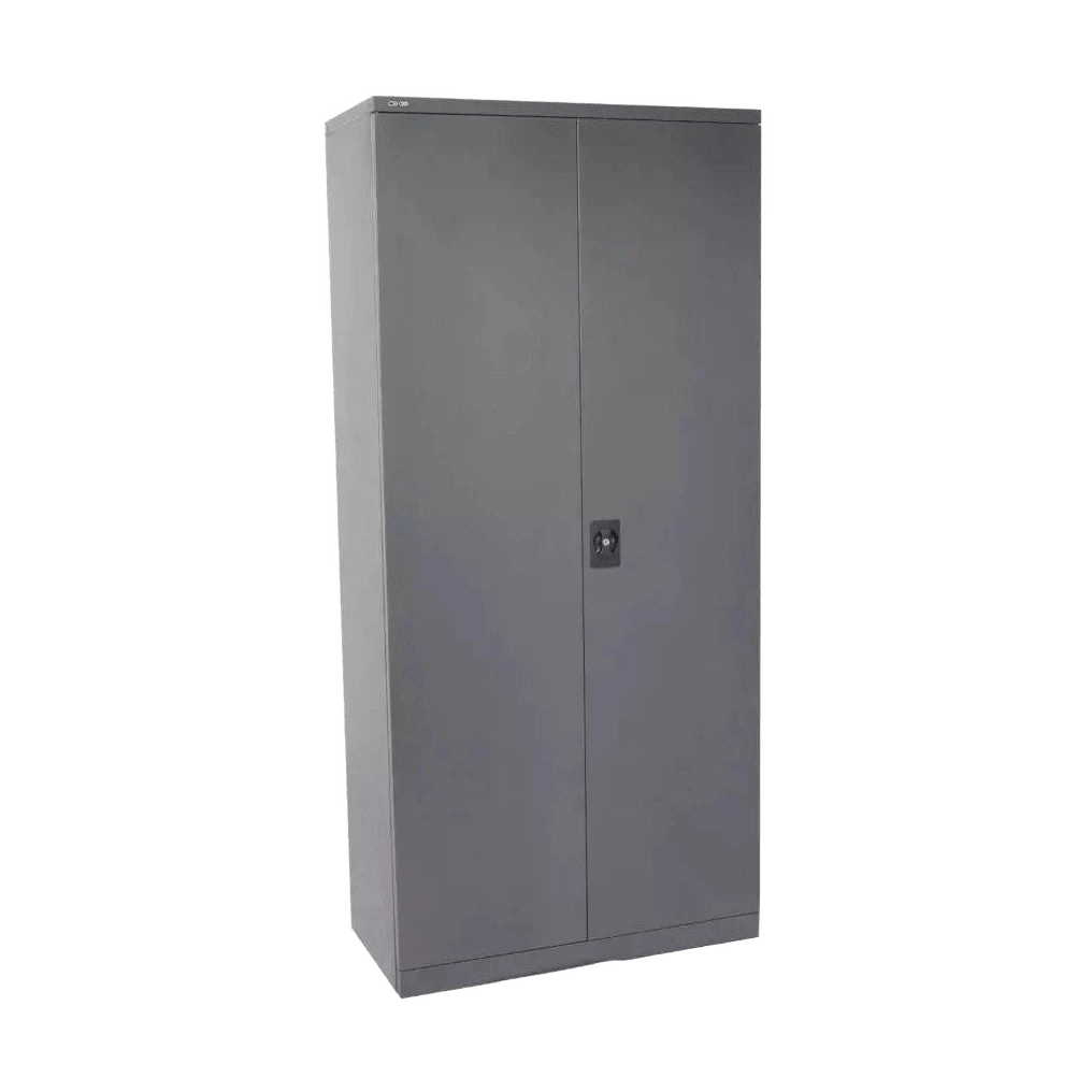 Go Swing Door Cupboard 1981 mm ( 4 Shelves ) Graphite Ripple - Office Furniture Company