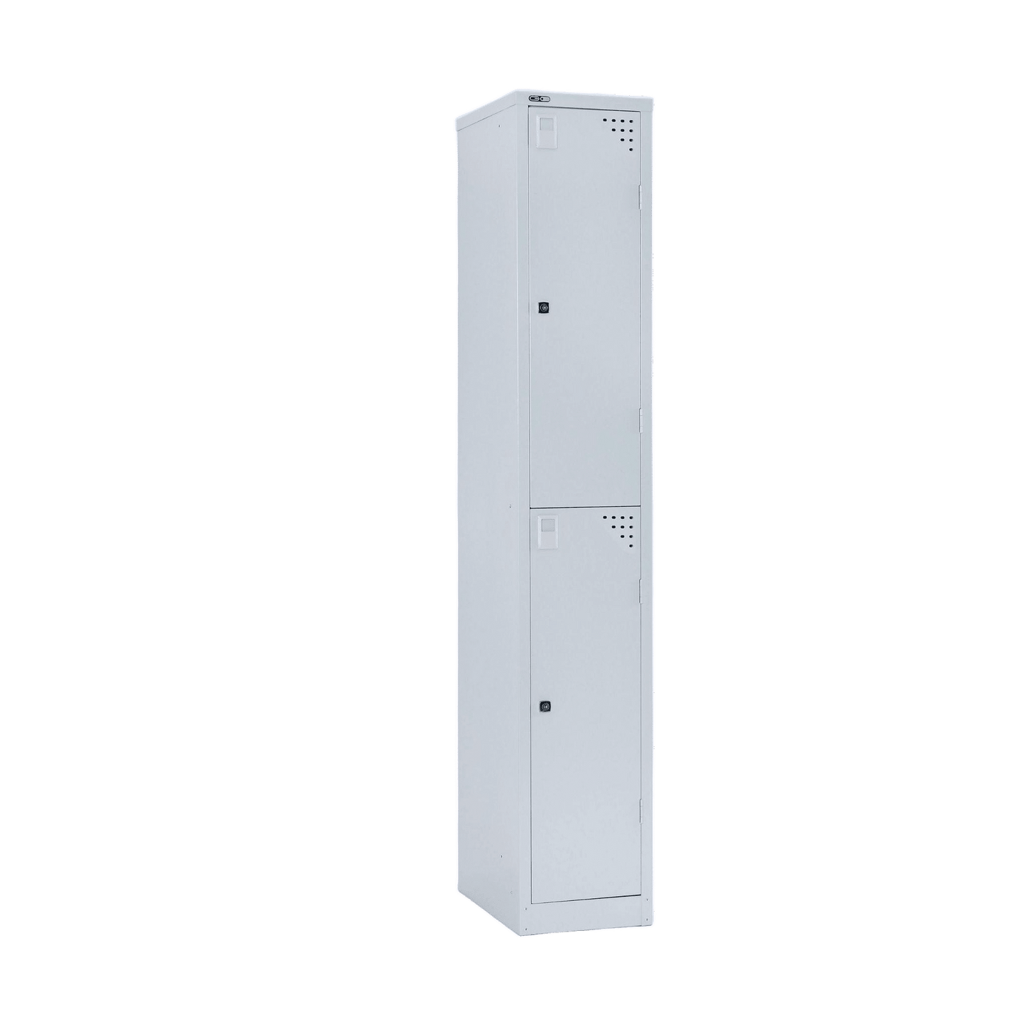 Go Two Door Steel Locker White Metal