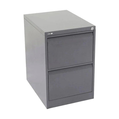 Go Vertical Filing Cabinet 705h (2 Drawer) Graphite Ripple