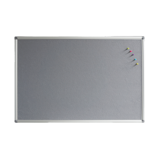 Grey Wall Mounted Pinboard 900w x 600h