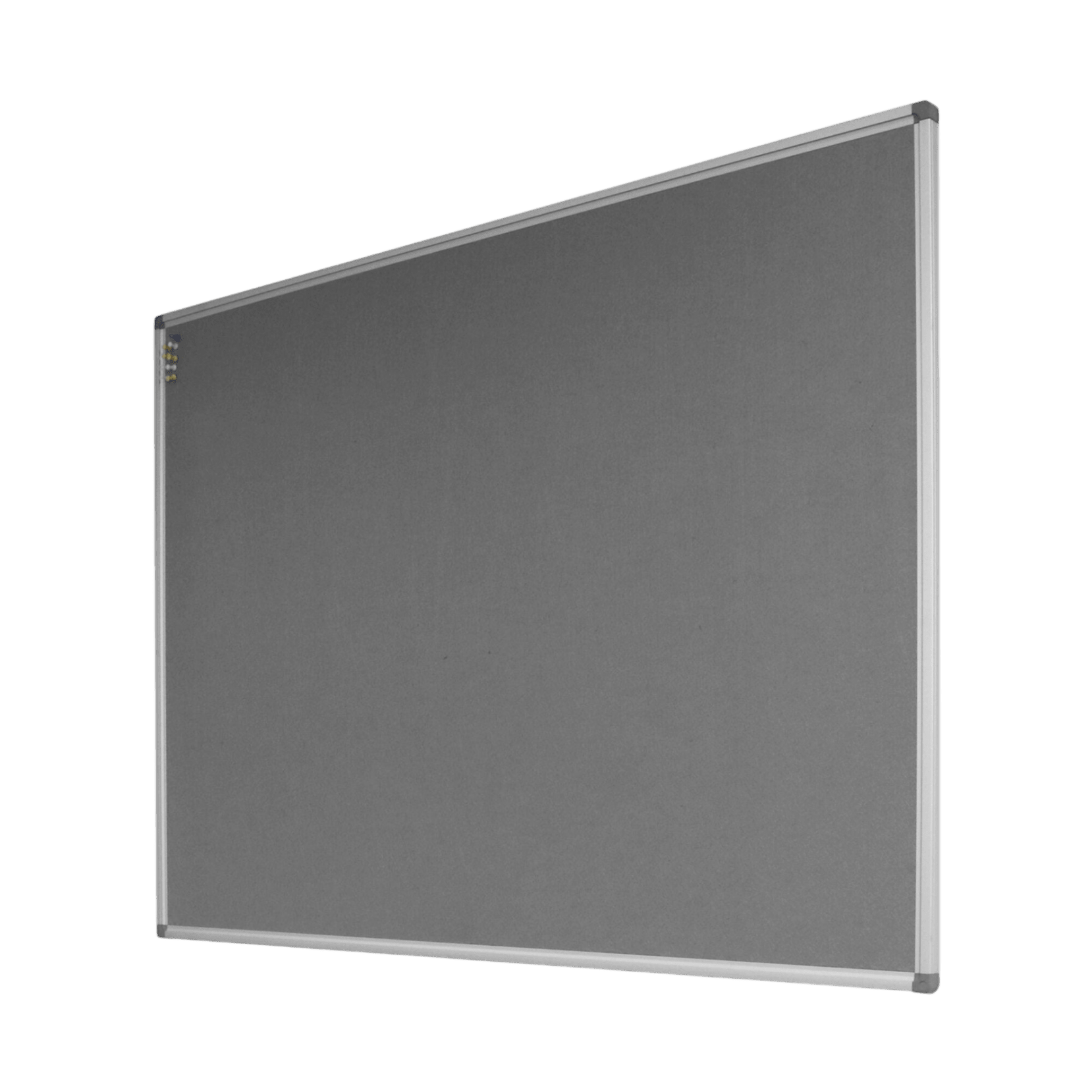 Grey Wall Mounted Pinboard 900w x 600h