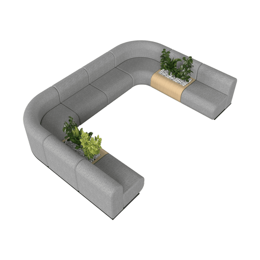 Grove Modular Sofa - Configuration 13 Grey Ash (Grove)