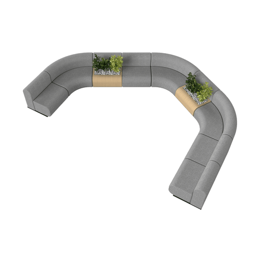 Grove Modular Sofa - Configuration 15 Grey Ash (Grove)