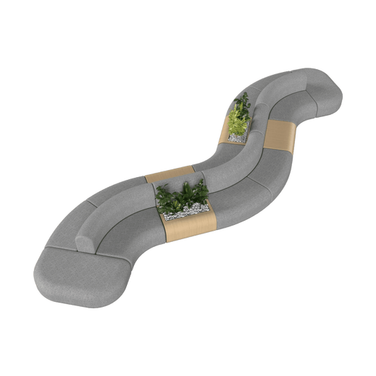 Grove Modular Sofa - Configuration 4 Grey Ash (Grove)