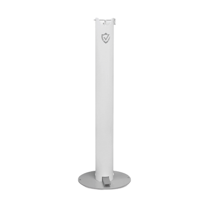 Hand Sanitising Station with Foot Pedal Dispenser Without Gel Sanitiser White