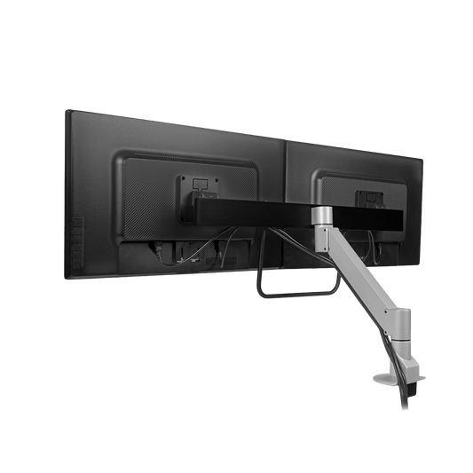 HAT 7000 Dual Crossbar Monitor Arm White