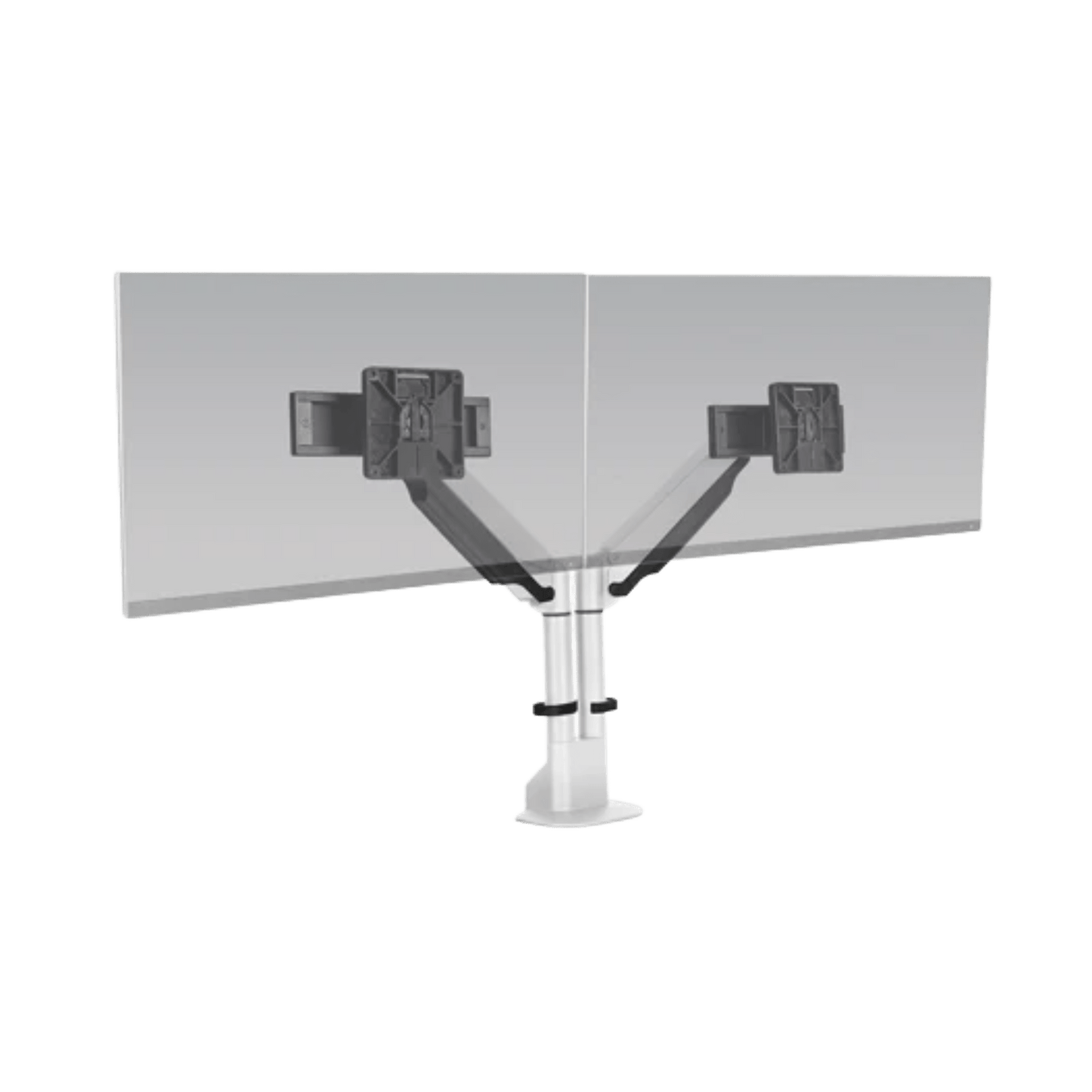 HAT E2 Dual Monitor Arm White