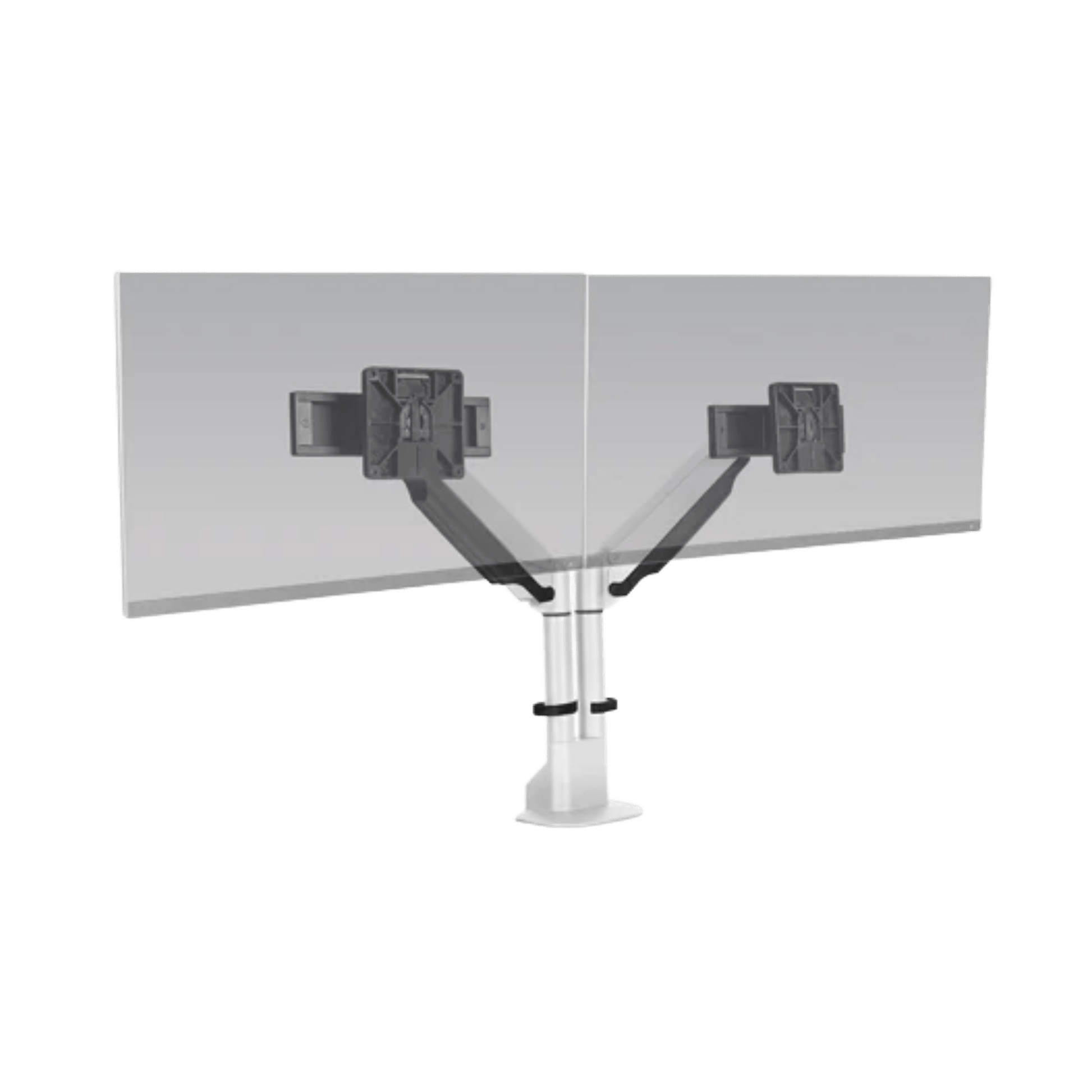 HAT E2 Dual Monitor Arm White