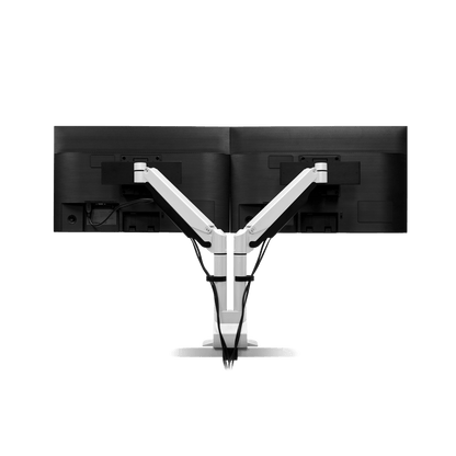 HAT E2 Dual Monitor Arm White